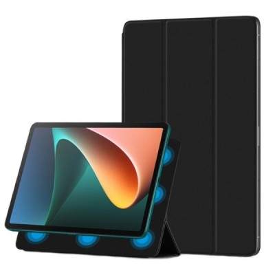 Xiaomi Pad 5 (Pad 5 Pro) Magnetic Cover чёрный чехол-книжка | Vacins.lv