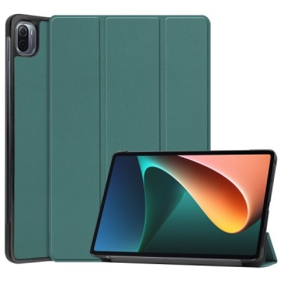 Xiaomi Pad 5 зелёный кожаный чехол-книжка (складной) | Vacins.lv
