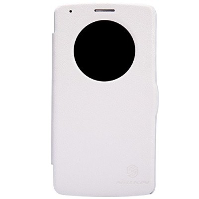 LG G3 „Nillkin“ Fresh atvēramais balts maciņš / Vacins.lv