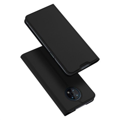 Nokia G50 „Dux Ducis“ Skin sērijas melns ādas atvērams maciņš | Vacins.lv