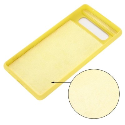 Google Pixel 6 Shell cieta silikona (TPU) apvalks - dzeltens | vacins.lv
