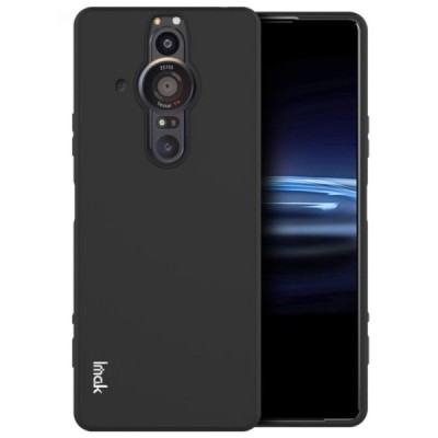 Sony Xperia Pro-I Imak cieta silikona (TPU) melns vāciņš | Vacins.lv