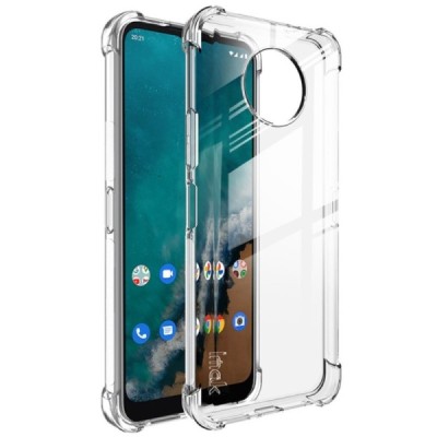 Nokia G50 Imak усиленный твердый силиконовый чехол TPU прозрачный, задняя часть + защитная пленка для экрана | Vacins.lv