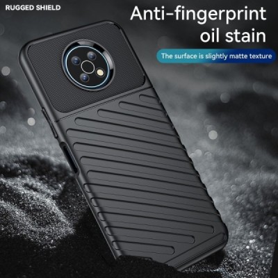 Nokia G50 „Twill“ cieta silikona (TPU) melns apvalks | vacins.lv