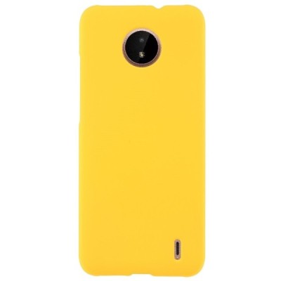 Nokia C10, C20 пластиковый жёлтый чехол | Vacins.lv