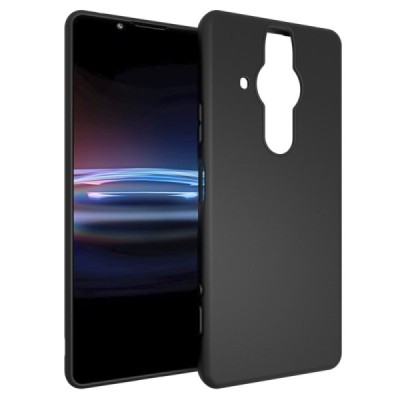Твердый силиконовый чехол (TPU) для Sony Xperia Pro-I - чёрный | Vacins.lv