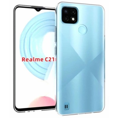 Твердый силиконовый чехол (TPU) для Realme C20, C21 - прозрачный | Vacins.lv