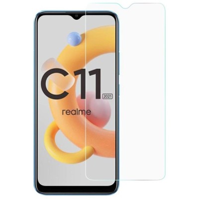 Realme C11 tempered Glass частичное покрытие защитное стекло 0,3 мм - прозрачный | Vacins.lv