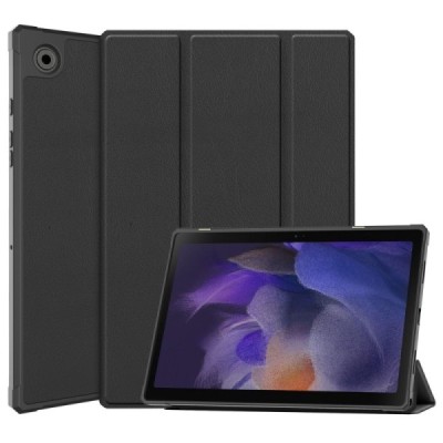 Samsung Galaxy Tab A8 10.5 2021 (X200, X205) чёрный кожаный чехол-книжка (складной) | Vacins.lv