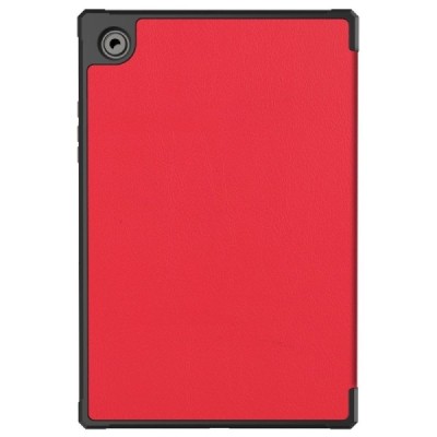 Samsung Galaxy Tab A8 10.5 2021 (X200, X205) красный кожаный чехол-книжка (складной) | Vacins.lv
