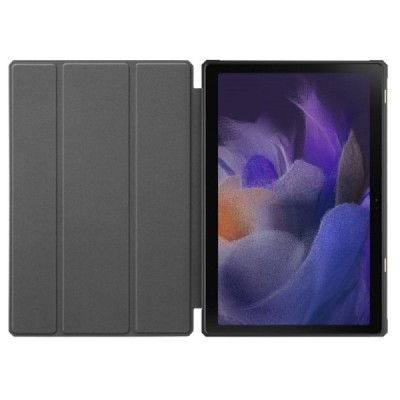 Samsung Galaxy Tab A8 10.5 2021 (X200, X205) серый кожаный чехол-книжка (складной) | Vacins.lv