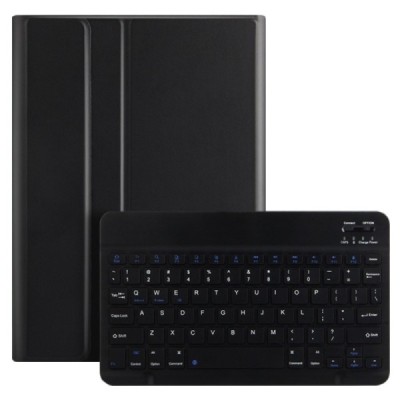 Samsung Galaxy Tab A8 10.5 2021 (X200, X205) чехол-книжка из черной кожи с беспроводной клавиатурой Bluetooth | Vacins.lv