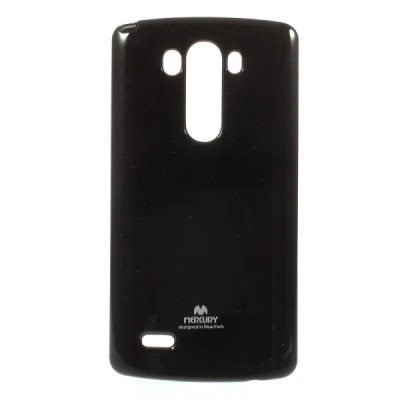 LG G3 Mercury melns cieta silikona (TPU) futrālis / Vacins.lv