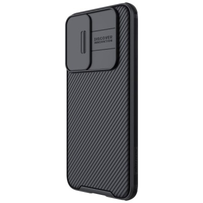 Samsung Galaxy S22 5G (SM-S901X) „Nillkin“ CamShield чёрный чехол, задняя часть с защитой камеры | Vacins.lv