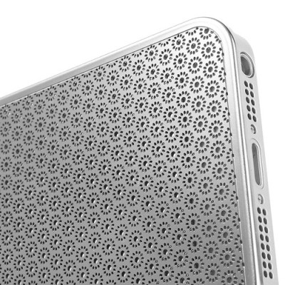 Stilīgs sudrabs, metāla Apple iPhone 5, 5S apvalks / Vacins.lv