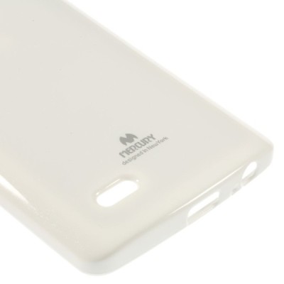 LG G3 Mercury balts cieta silikona (TPU) futrālis / Vacins.lv