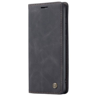 Samsung Galaxy S21 FE (Fan Edition) 5G CaseMe Retro открываемый, чёрного цвета, кожаный чехол – книжка | Vacins.lv