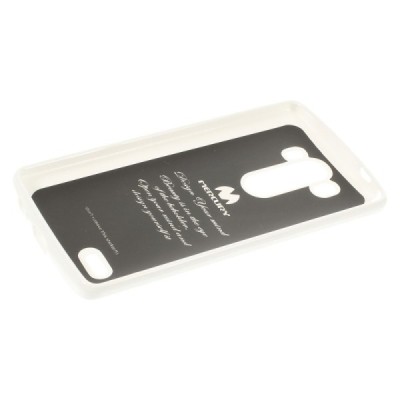 LG G3 Mercury balts cieta silikona (TPU) futrālis / Vacins.lv