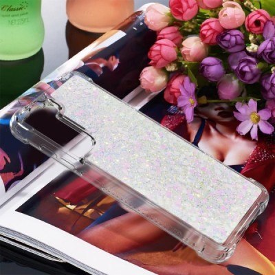Samsung Galaxy S21 FE (Fan Edition) 5G Shine твердый силиконовый прозрачный чехол из TPU | Vacins.lv