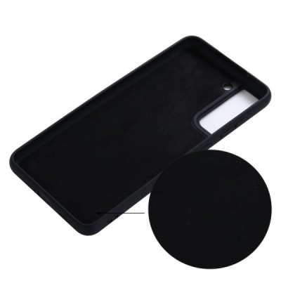 Samsung Galaxy S21 FE (Fan Edition) 5G Shell cieta silikona (TPU) apvalks - melns | vacins.lv