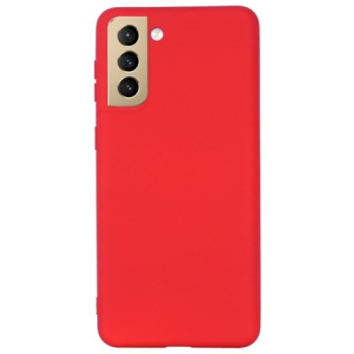 Samsung Galaxy S21 FE (Fan Edition) 5G Shell cieta silikona (TPU) apvalks - sarkans | vacins.lv