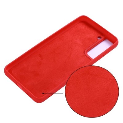 Samsung Galaxy S21 FE (Fan Edition) 5G Shell cieta silikona (TPU) apvalks - sarkans | vacins.lv