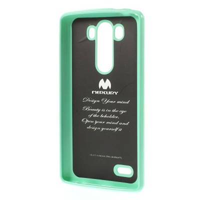 LG G3 Mercury piparmētru cieta silikona (TPU) futrālis / Vacins.lv