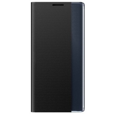 Samsung Galaxy S21 FE (Fan Edition) 5G View Line открываемый чёрный кожаный чехол - книжка | Vacins.lv