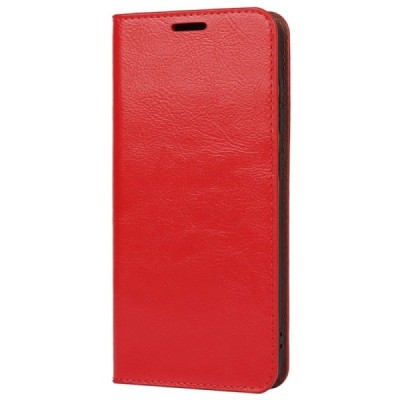 Samsung Galaxy S21 FE (Fan Edition) 5G твердый открываемый красный кожаный чехол - книжка | Vacins.lv