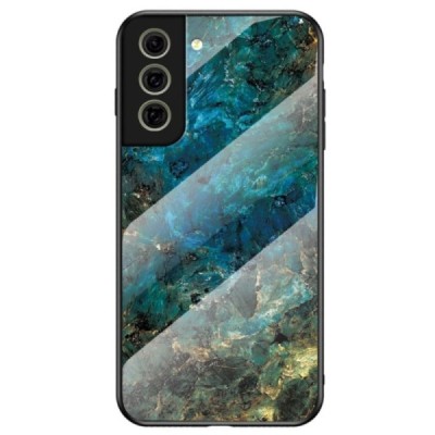 Samsung Galaxy S21 FE (Fan Edition) 5G „Marble“ твердый силиконовый чехол TPU синего цвета | Vacins.lv