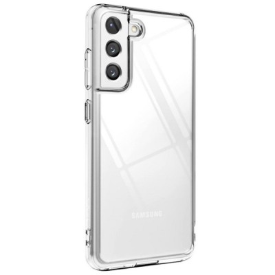 Твердый силиконовый чехол (TPU) для Samsung Galaxy S21 FE (Fan Edition) 5G - прозрачный | Vacins.lv