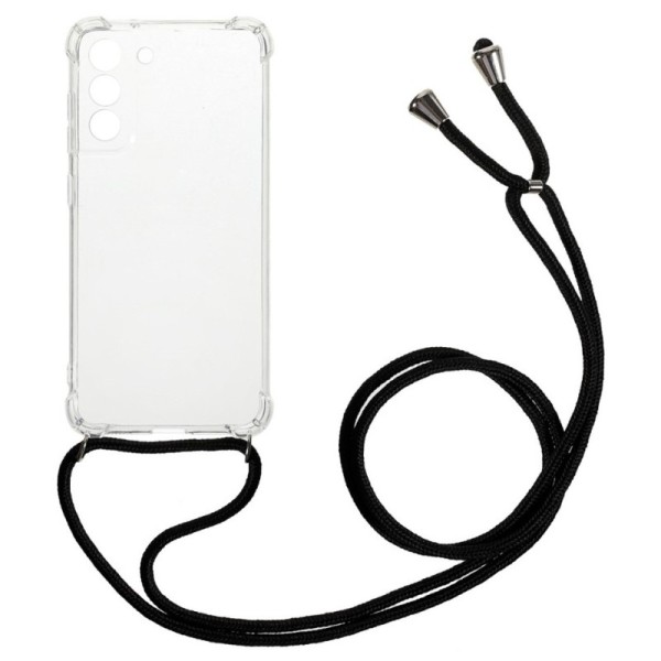 „Strap“ твердый силиконовый (TPU) чехол - прозрачный (Galaxy S21 FE 5G)