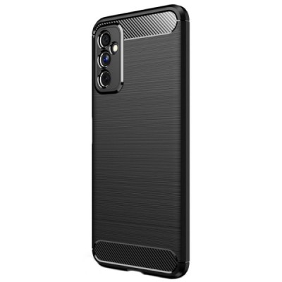 Samsung Galaxy M52 5G (M526) „Carbon“ cieta silikona (TPU) melns apvalks | vacins.lv