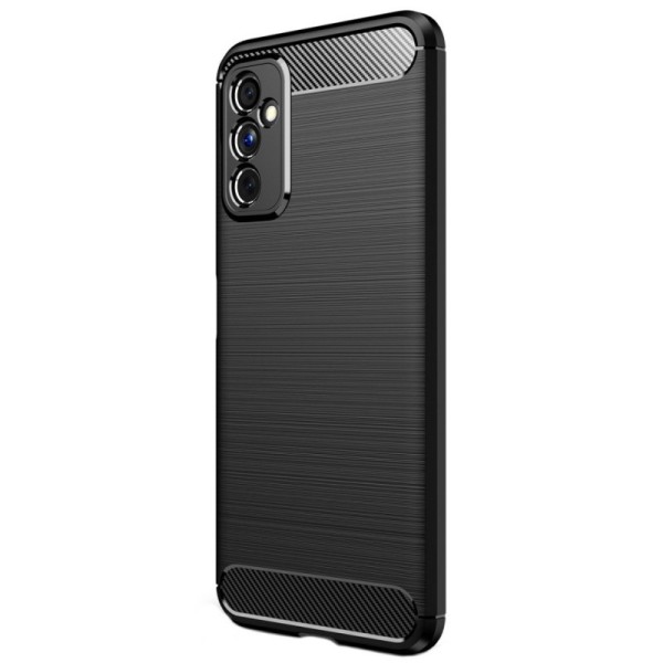 „Carbon“ твердый силиконовый чехол (TPU) - черный (Galaxy M52 5G)