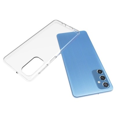 Samsung Galaxy M52 5G (M526) самый тонкий в мире чехол из прозрачного твердого силикона TPU | Vacins.lv