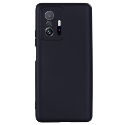 Xiaomi 11T (11T Pro) Shell cieta silikona (TPU) apvalks - melns | vacins.lv