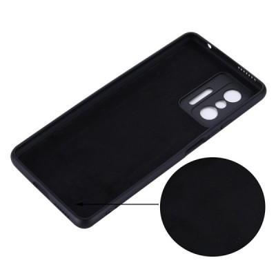 Xiaomi 11T (11T Pro) Shell cieta silikona (TPU) apvalks - melns | vacins.lv