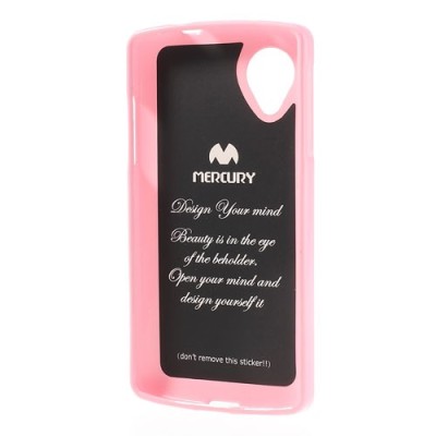 LG Nexus 5 Mercury Mercury rozs cieta silikona (TPU) futrālis / Vacins.lv