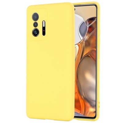 Xiaomi 11T (11T Pro) Shell (TPU) твердый силиконовый чехол - жёлтый | Vacins.lv