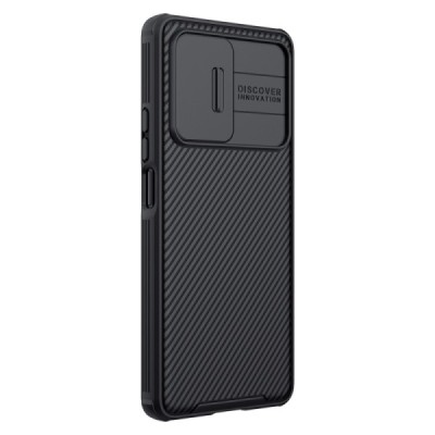 Xiaomi 11T (11T Pro) „Nillkin“ CamShield чёрный чехол, задняя часть с защитой камеры | Vacins.lv