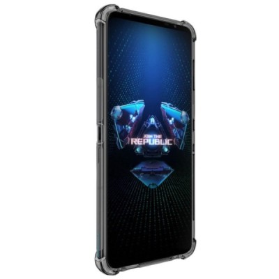 Asus Rog Phone 5 (5s) Imak усиленный твердый силиконовый чехол TPU серый, задняя часть + защитная пленка для экрана | Vacins.lv