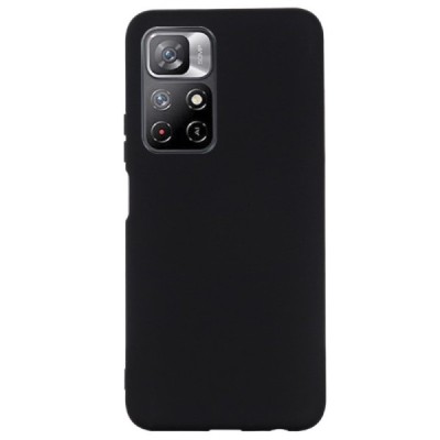 Xiaomi Poco M4 Pro (Redmi Note 11 5G) Shell cieta silikona (TPU) melns apvalks | vacins.lv