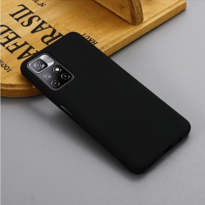 Xiaomi Poco M4 Pro (Redmi Note 11 5G) Shell (TPU) твердый силиконовый чехол - чёрный | Vacins.lv