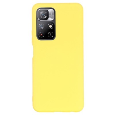 Xiaomi Poco M4 Pro (Redmi Note 11 5G) Shell cieta silikona (TPU) dzeltens apvalks | vacins.lv