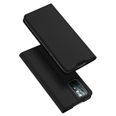 Xiaomi Poco M4 Pro (Redmi Note 11 5G) „Dux Ducis“ Skin sērijas melns atvērams maciņš, maks | Vacins.lv