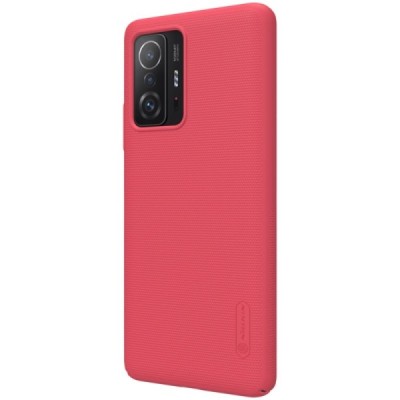 Nillkin Frosted Shield Xiaomi 11T (11T Pro) красный пластиковый чехол | Vacins.lv