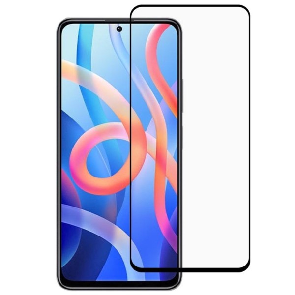 „Rurihai“ Tempered Glass pilnīgi aizsedzams ekrāna aizsargstikls 2.5D - melns (Poco M4 Pro 5G / Redmi Note 11 5G)