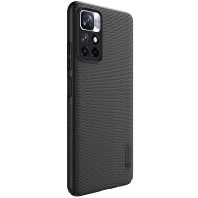 Nillkin Frosted Shield Xiaomi Poco M4 Pro (Redmi Note 11 5G) melns plastmasas futrālis | Vacins.lv