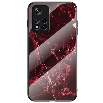 Xiaomi Poco M4 Pro (Redmi Note 11 5G) „Marble“ cieta silikona (TPU) sarkans apvalks | vacins.lv