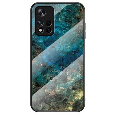 Xiaomi Poco M4 Pro (Redmi Note 11 5G) „Marble“ cieta silikona (TPU) zils apvalks | vacins.lv